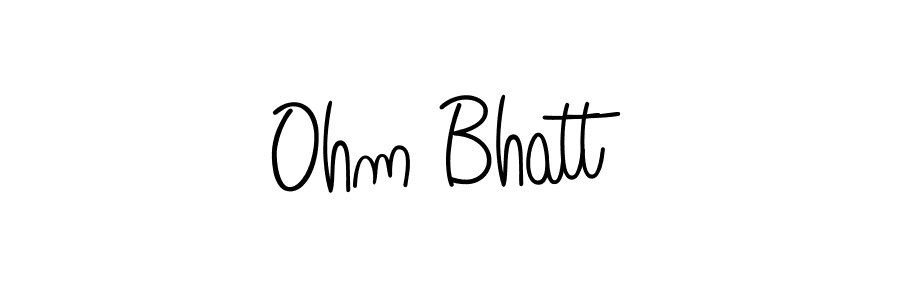 It looks lik you need a new signature style for name Ohm Bhatt. Design unique handwritten (Angelique-Rose-font-FFP) signature with our free signature maker in just a few clicks. Ohm Bhatt signature style 5 images and pictures png