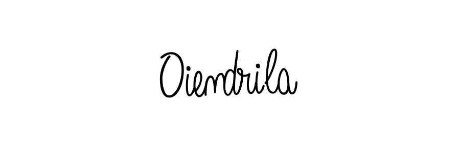 Make a beautiful signature design for name Oiendrila. With this signature (Angelique-Rose-font-FFP) style, you can create a handwritten signature for free. Oiendrila signature style 5 images and pictures png