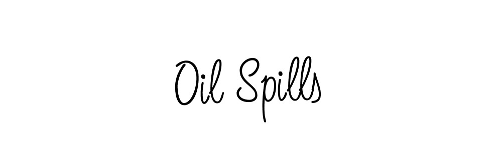 How to Draw Oil Spills signature style? Angelique-Rose-font-FFP is a latest design signature styles for name Oil Spills. Oil Spills signature style 5 images and pictures png
