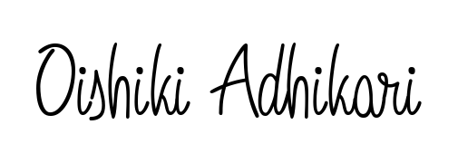 Looking for an artistic signature for Oishiki Adhikari? The Angelique-Rose-font-FFP calligraphy style gives a sophisticated flow suitable for business cards and emails. Oishiki Adhikari signature style 5 images and pictures png