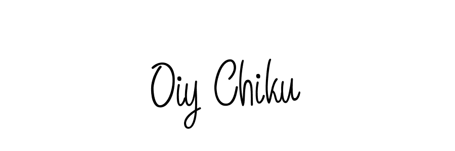 How to make Oiy Chiku name signature. Use Angelique-Rose-font-FFP style for creating short signs online. This is the latest handwritten sign. Oiy Chiku signature style 5 images and pictures png