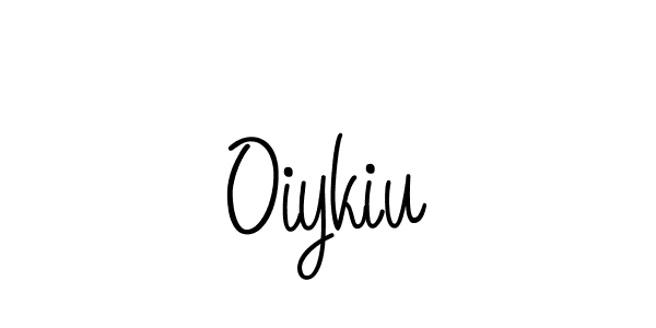 You should practise on your own different ways (Angelique-Rose-font-FFP) to write your name (Oiykiu) in signature. don't let someone else do it for you. Oiykiu signature style 5 images and pictures png