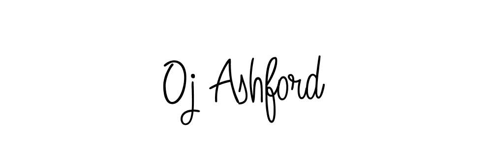 Use a signature maker to create a handwritten signature online. With this signature software, you can design (Angelique-Rose-font-FFP) your own signature for name Oj Ashford. Oj Ashford signature style 5 images and pictures png