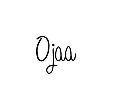 Use a signature maker to create a handwritten signature online. With this signature software, you can design (Angelique-Rose-font-FFP) your own signature for name Ojaa. Ojaa signature style 5 images and pictures png