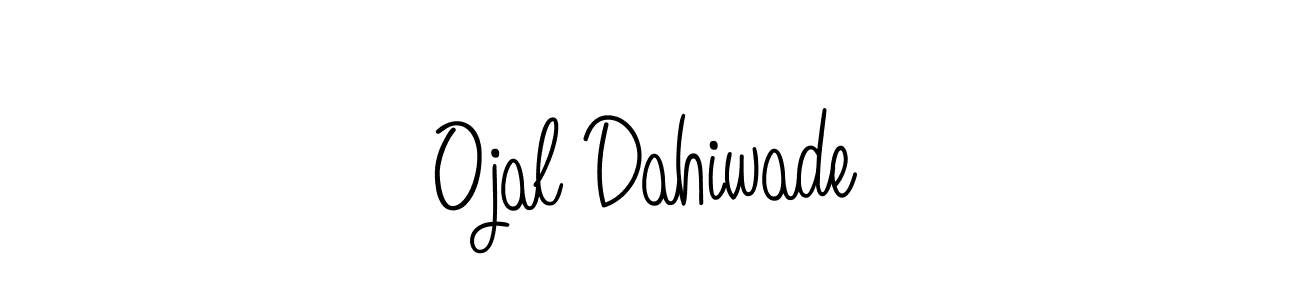 How to make Ojal Dahiwade signature? Angelique-Rose-font-FFP is a professional autograph style. Create handwritten signature for Ojal Dahiwade name. Ojal Dahiwade signature style 5 images and pictures png