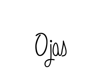 Use a signature maker to create a handwritten signature online. With this signature software, you can design (Angelique-Rose-font-FFP) your own signature for name Ojas. Ojas signature style 5 images and pictures png