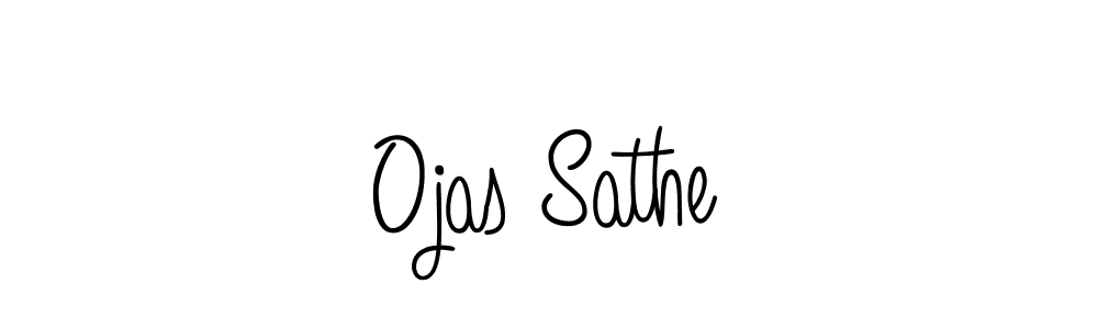 Design your own signature with our free online signature maker. With this signature software, you can create a handwritten (Angelique-Rose-font-FFP) signature for name Ojas Sathe. Ojas Sathe signature style 5 images and pictures png