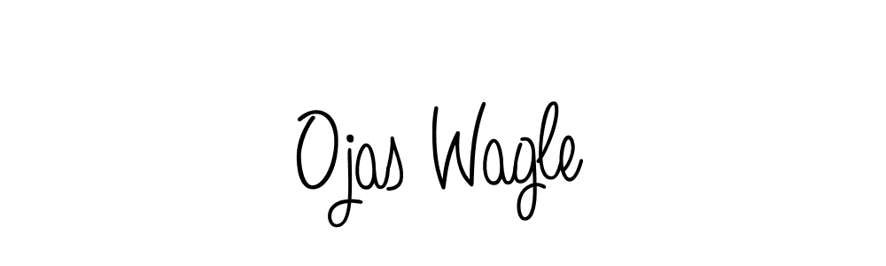 Design your own signature with our free online signature maker. With this signature software, you can create a handwritten (Angelique-Rose-font-FFP) signature for name Ojas Wagle. Ojas Wagle signature style 5 images and pictures png
