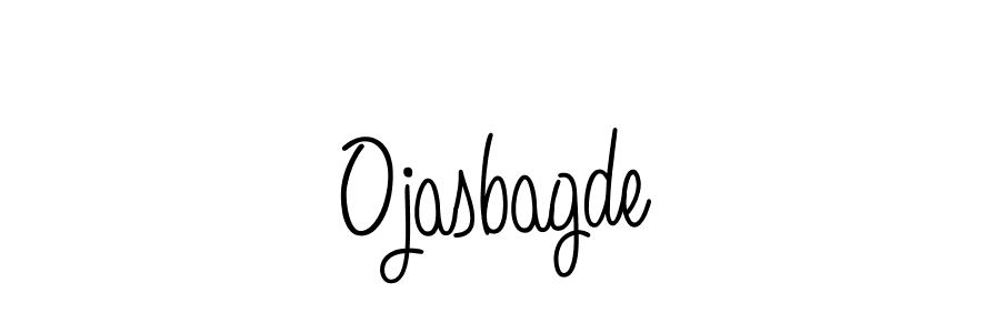 How to make Ojasbagde name signature. Use Angelique-Rose-font-FFP style for creating short signs online. This is the latest handwritten sign. Ojasbagde signature style 5 images and pictures png