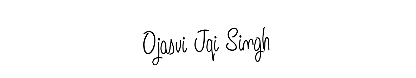 This is the best signature style for the Ojasvi Jqi Singh name. Also you like these signature font (Angelique-Rose-font-FFP). Mix name signature. Ojasvi Jqi Singh signature style 5 images and pictures png