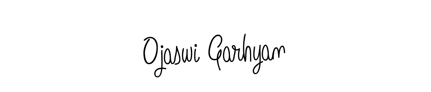 Ojaswi Garhyan stylish signature style. Best Handwritten Sign (Angelique-Rose-font-FFP) for my name. Handwritten Signature Collection Ideas for my name Ojaswi Garhyan. Ojaswi Garhyan signature style 5 images and pictures png