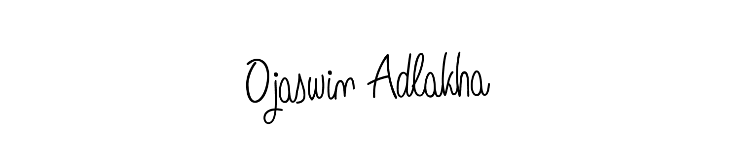 Ojaswin Adlakha stylish signature style. Best Handwritten Sign (Angelique-Rose-font-FFP) for my name. Handwritten Signature Collection Ideas for my name Ojaswin Adlakha. Ojaswin Adlakha signature style 5 images and pictures png
