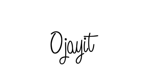 Design your own signature with our free online signature maker. With this signature software, you can create a handwritten (Angelique-Rose-font-FFP) signature for name Ojayit. Ojayit signature style 5 images and pictures png
