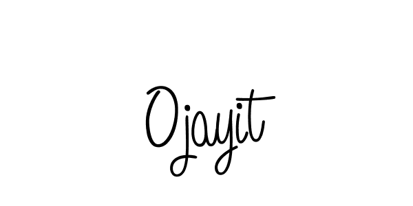 Design your own signature with our free online signature maker. With this signature software, you can create a handwritten (Angelique-Rose-font-FFP) signature for name Ojayit. Ojayit signature style 5 images and pictures png