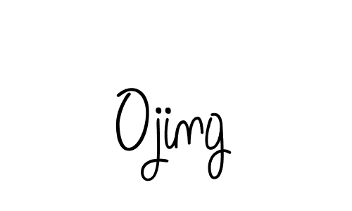 Ojing stylish signature style. Best Handwritten Sign (Angelique-Rose-font-FFP) for my name. Handwritten Signature Collection Ideas for my name Ojing. Ojing signature style 5 images and pictures png