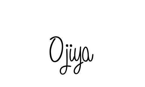 Use a signature maker to create a handwritten signature online. With this signature software, you can design (Angelique-Rose-font-FFP) your own signature for name Ojiya. Ojiya signature style 5 images and pictures png