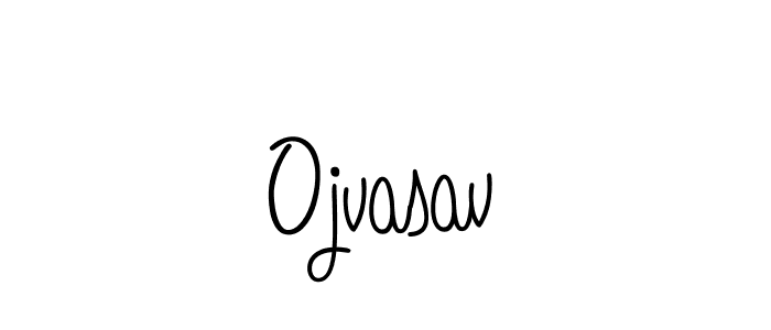 How to make Ojvasav name signature. Use Angelique-Rose-font-FFP style for creating short signs online. This is the latest handwritten sign. Ojvasav signature style 5 images and pictures png