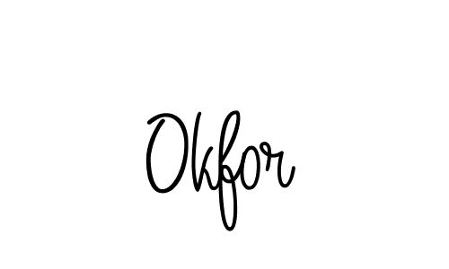 Design your own signature with our free online signature maker. With this signature software, you can create a handwritten (Angelique-Rose-font-FFP) signature for name Okfor. Okfor signature style 5 images and pictures png