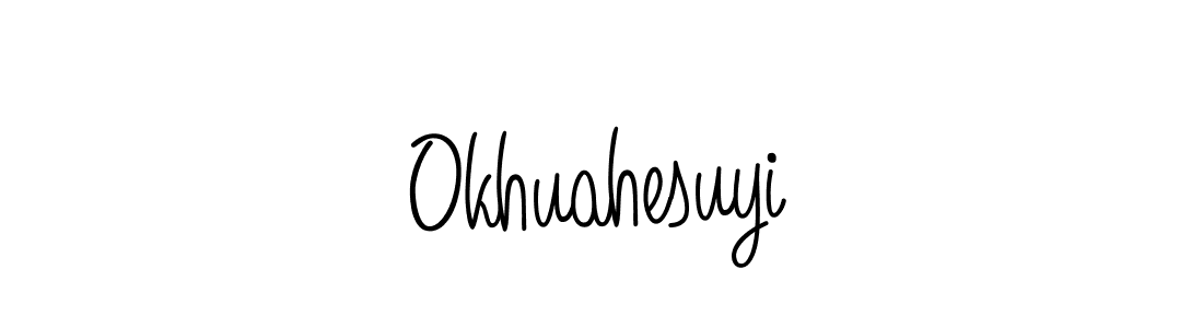 This is the best signature style for the Okhuahesuyi name. Also you like these signature font (Angelique-Rose-font-FFP). Mix name signature. Okhuahesuyi signature style 5 images and pictures png
