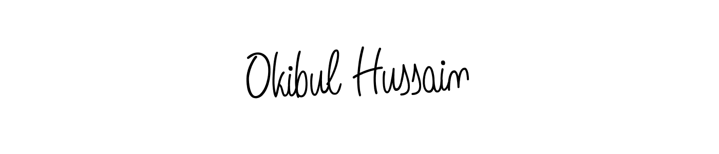 Best and Professional Signature Style for Okibul Hussain. Angelique-Rose-font-FFP Best Signature Style Collection. Okibul Hussain signature style 5 images and pictures png
