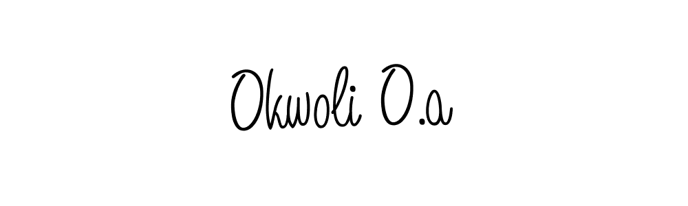 It looks lik you need a new signature style for name Okwoli O.a. Design unique handwritten (Angelique-Rose-font-FFP) signature with our free signature maker in just a few clicks. Okwoli O.a signature style 5 images and pictures png