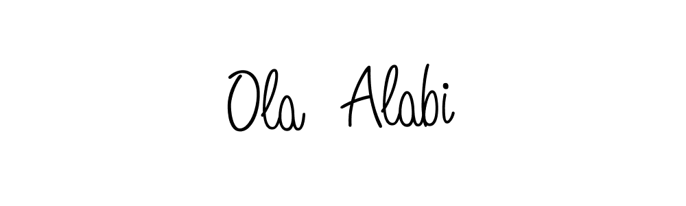 Also we have Ola  Alabi name is the best signature style. Create professional handwritten signature collection using Angelique-Rose-font-FFP autograph style. Ola  Alabi signature style 5 images and pictures png
