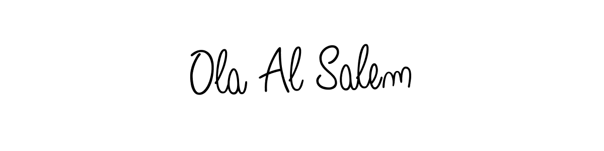 if you are searching for the best signature style for your name Ola Al Salem. so please give up your signature search. here we have designed multiple signature styles  using Angelique-Rose-font-FFP. Ola Al Salem signature style 5 images and pictures png