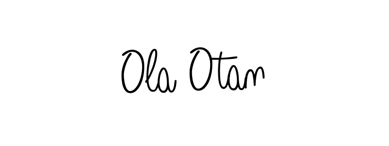 Angelique-Rose-font-FFP is a professional signature style that is perfect for those who want to add a touch of class to their signature. It is also a great choice for those who want to make their signature more unique. Get Ola Otan name to fancy signature for free. Ola Otan signature style 5 images and pictures png