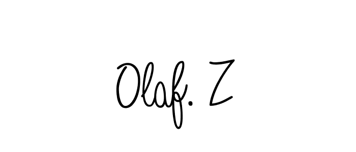 How to Draw Olaf. Z signature style? Angelique-Rose-font-FFP is a latest design signature styles for name Olaf. Z. Olaf. Z signature style 5 images and pictures png