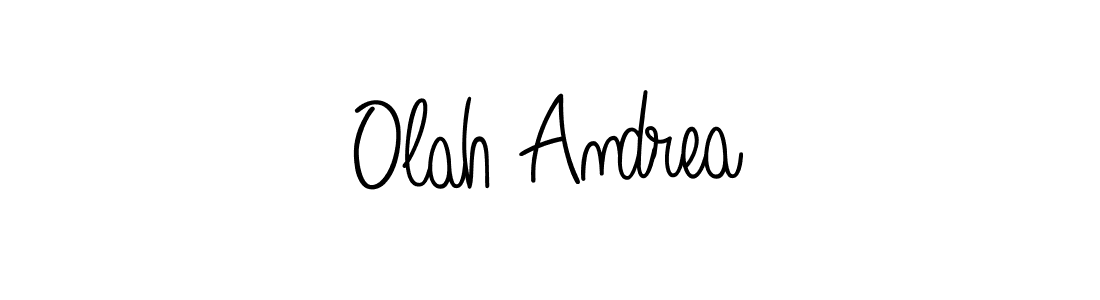 How to make Olah Andrea signature? Angelique-Rose-font-FFP is a professional autograph style. Create handwritten signature for Olah Andrea name. Olah Andrea signature style 5 images and pictures png