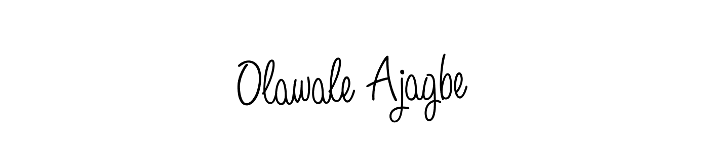 Create a beautiful signature design for name Olawale Ajagbe. With this signature (Angelique-Rose-font-FFP) fonts, you can make a handwritten signature for free. Olawale Ajagbe signature style 5 images and pictures png