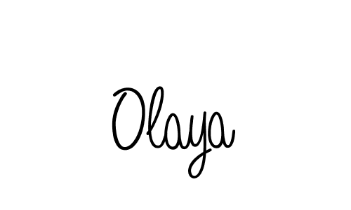 How to make Olaya signature? Angelique-Rose-font-FFP is a professional autograph style. Create handwritten signature for Olaya name. Olaya signature style 5 images and pictures png