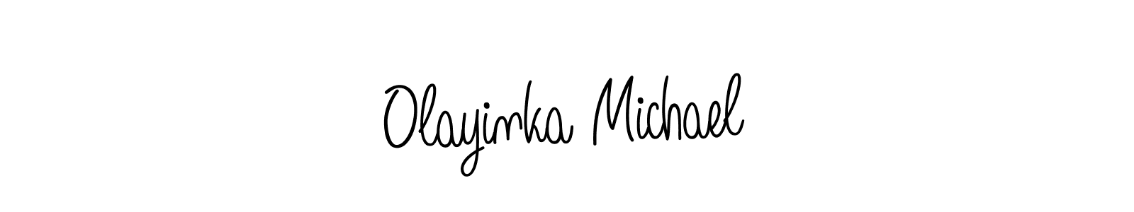 Once you've used our free online signature maker to create your best signature Angelique-Rose-font-FFP style, it's time to enjoy all of the benefits that Olayinka Michael name signing documents. Olayinka Michael signature style 5 images and pictures png
