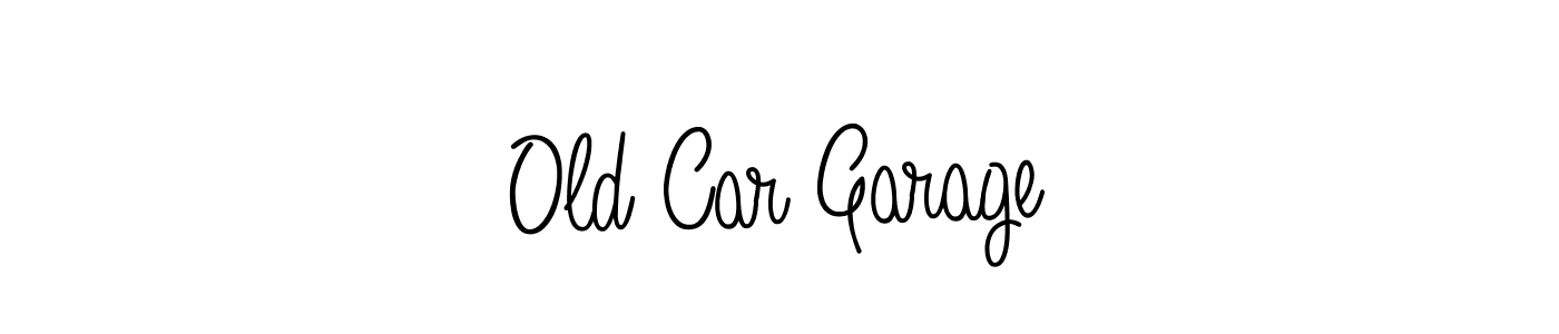 Use a signature maker to create a handwritten signature online. With this signature software, you can design (Angelique-Rose-font-FFP) your own signature for name Old Car Garage. Old Car Garage signature style 5 images and pictures png