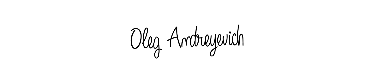 How to make Oleg Andreyevich name signature. Use Angelique-Rose-font-FFP style for creating short signs online. This is the latest handwritten sign. Oleg Andreyevich signature style 5 images and pictures png