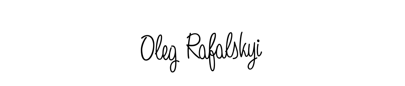 Design your own signature with our free online signature maker. With this signature software, you can create a handwritten (Angelique-Rose-font-FFP) signature for name Oleg Rafalskyi. Oleg Rafalskyi signature style 5 images and pictures png