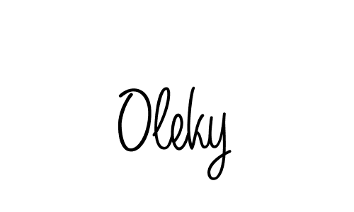 Oleky stylish signature style. Best Handwritten Sign (Angelique-Rose-font-FFP) for my name. Handwritten Signature Collection Ideas for my name Oleky. Oleky signature style 5 images and pictures png