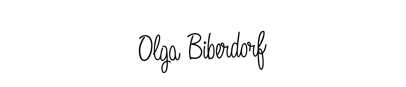 Best and Professional Signature Style for Olga Biberdorf. Angelique-Rose-font-FFP Best Signature Style Collection. Olga Biberdorf signature style 5 images and pictures png