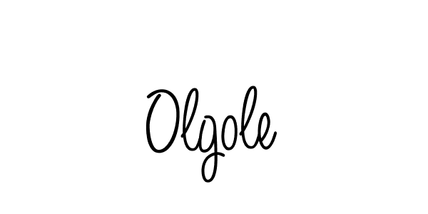 if you are searching for the best signature style for your name Olgole. so please give up your signature search. here we have designed multiple signature styles  using Angelique-Rose-font-FFP. Olgole signature style 5 images and pictures png