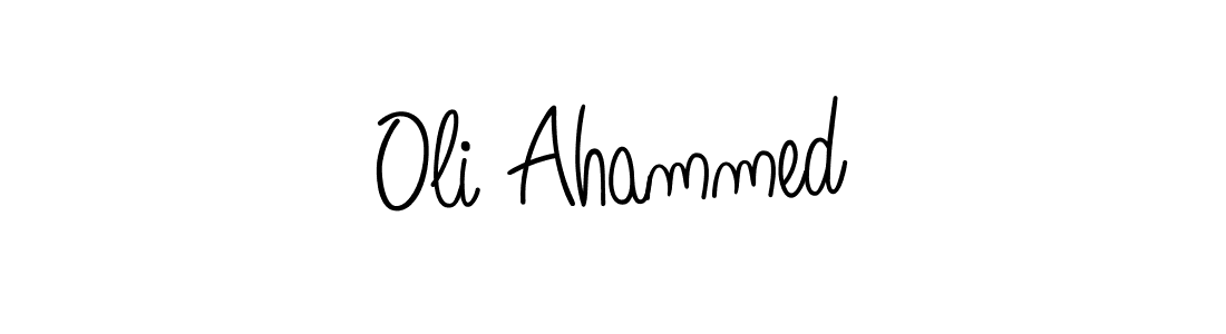 Design your own signature with our free online signature maker. With this signature software, you can create a handwritten (Angelique-Rose-font-FFP) signature for name Oli Ahammed. Oli Ahammed signature style 5 images and pictures png