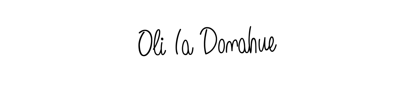 Angelique-Rose-font-FFP is a professional signature style that is perfect for those who want to add a touch of class to their signature. It is also a great choice for those who want to make their signature more unique. Get Oli Ia Donahue name to fancy signature for free. Oli Ia Donahue signature style 5 images and pictures png