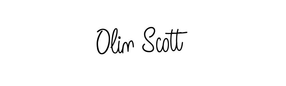 Design your own signature with our free online signature maker. With this signature software, you can create a handwritten (Angelique-Rose-font-FFP) signature for name Olin Scott. Olin Scott signature style 5 images and pictures png