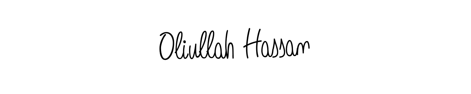 Oliullah Hassan stylish signature style. Best Handwritten Sign (Angelique-Rose-font-FFP) for my name. Handwritten Signature Collection Ideas for my name Oliullah Hassan. Oliullah Hassan signature style 5 images and pictures png