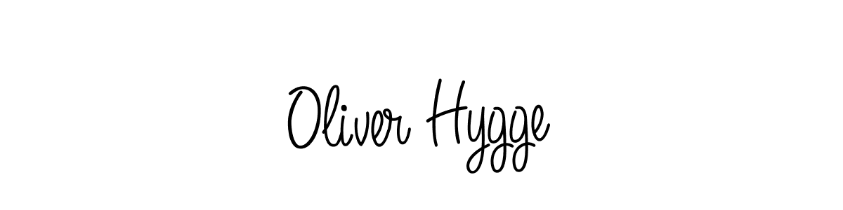 Oliver Hygge stylish signature style. Best Handwritten Sign (Angelique-Rose-font-FFP) for my name. Handwritten Signature Collection Ideas for my name Oliver Hygge. Oliver Hygge signature style 5 images and pictures png