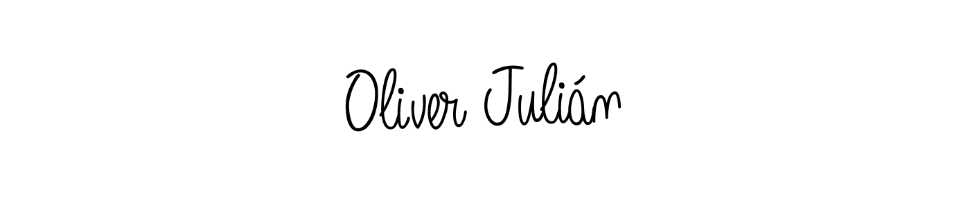 if you are searching for the best signature style for your name Oliver Julián. so please give up your signature search. here we have designed multiple signature styles  using Angelique-Rose-font-FFP. Oliver Julián signature style 5 images and pictures png