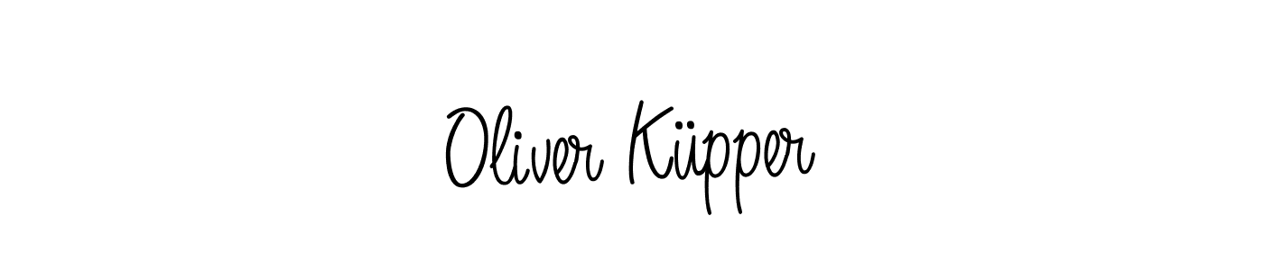 The best way (Angelique-Rose-font-FFP) to make a short signature is to pick only two or three words in your name. The name Oliver Küpper include a total of six letters. For converting this name. Oliver Küpper signature style 5 images and pictures png