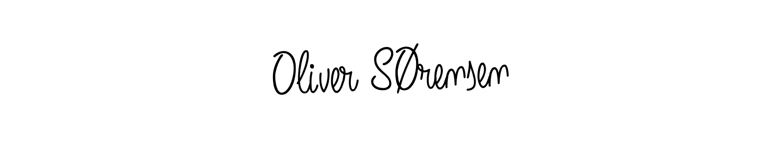 Oliver SØrensen stylish signature style. Best Handwritten Sign (Angelique-Rose-font-FFP) for my name. Handwritten Signature Collection Ideas for my name Oliver SØrensen. Oliver SØrensen signature style 5 images and pictures png