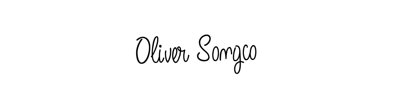 Make a beautiful signature design for name Oliver Songco. With this signature (Angelique-Rose-font-FFP) style, you can create a handwritten signature for free. Oliver Songco signature style 5 images and pictures png