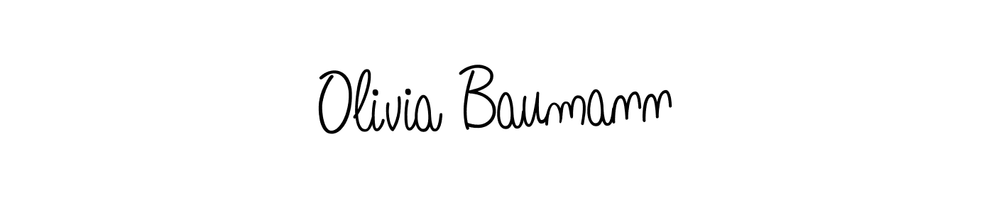 You should practise on your own different ways (Angelique-Rose-font-FFP) to write your name (Olivia Baumann) in signature. don't let someone else do it for you. Olivia Baumann signature style 5 images and pictures png