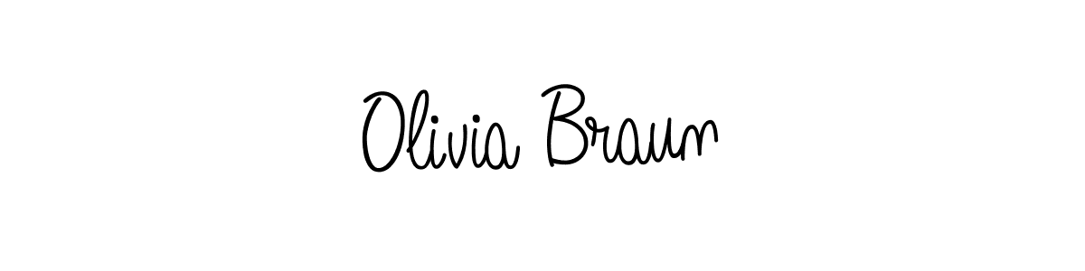 Best and Professional Signature Style for Olivia Braun. Angelique-Rose-font-FFP Best Signature Style Collection. Olivia Braun signature style 5 images and pictures png